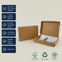 Boîtes d'expédition rigides personnalisées en matériaux recyclés en gros pour l'emballage de vêtements (t-shirts, robes, costumes) - Utilisation pour cadeaux et artisanat