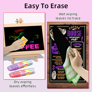 <span class=keywords><strong>Pennarelli</strong></span> a Gesso Liquido per Auto Colore Macaron, <span class=keywords><strong>Pennarelli</strong></span> a Gesso Liquido Jumbo <span class=keywords><strong>da</strong></span> 15mm con Inchiostro Importato Lavabile per <span class=keywords><strong>Lavagna</strong></span> - Product Image 5