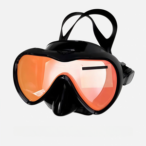 Komfortable Wasserdichte Tauchausrüstung UV-Schutz Glaslinse Antibeschlag Freitauchmaske mit Silikonrand für Taucher - Product Image 5