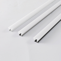 Profilé LED Minimaliste Sans Cadre W10xH10mm en Aluminium Extrudé avec Diffuseur PC pour Éclairage de Placard et Armoire, IRC Élevé 90, Garantie 5 Ans