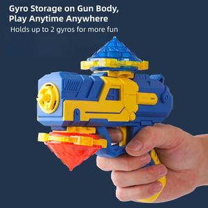 Nouveau Lanceur de Gyroscope de Combat pour Enfants <span class=keywords><strong>avec</strong></span> <span class=keywords><strong>Toupie</strong></span> Lumineuse et Disque de Combat en Plastique ABS Jouet <span class=keywords><strong>Pistolet</strong></span> pour Garçons - Product Image 2