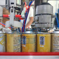 Type d'automation trois-en-un d'acier inoxydable machine de remplissage gonflable d'agent d'aérosol de jet cosmétique d'azote facultatif