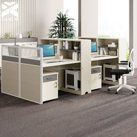 Poste de travail modulaire moderne pour 4 à 10 personnes, durable, avec rangement et design ergonomique - Mobilier de bureau personnalisable