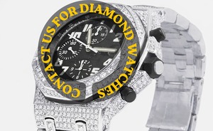 นาฬิกาแฟชั่นฮิปฮอปหรูหราคุณภาพดีที่สุด ประดับเพชรโมอิสซาไนต์สีขาวทอง เหมาะสำหรับใส่ไปคลับ ปาร์ตี้ หรือสไตล์สตรีท ในราคาที่คุ้มค่า - Product Image 2