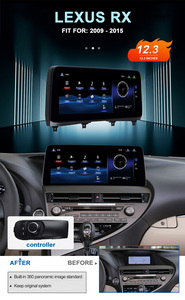Autoradio KANOR 720P avec écran 12,3'' 4+64g Android 13, navigation GPS pour Lexus RX <span class=keywords><strong>RX270</strong></span> RX350 RX450H, autoradio - Product Image 3