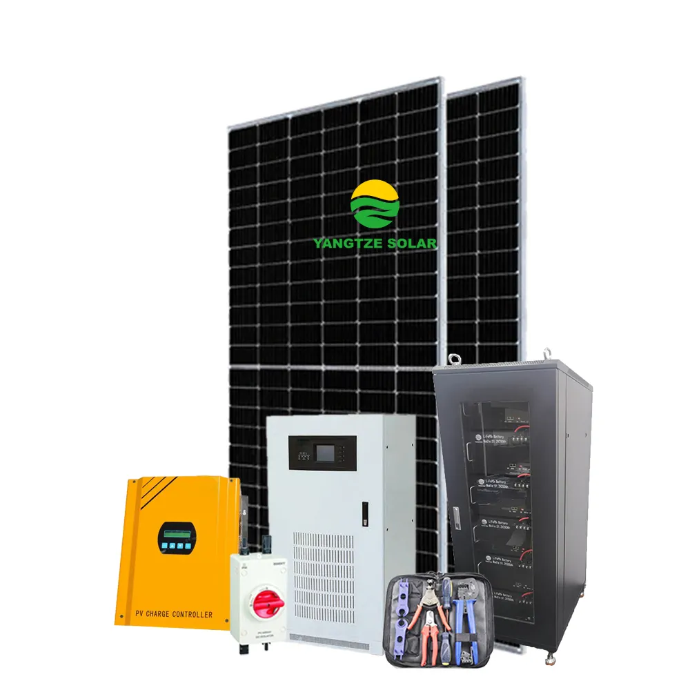 Автономная гибридная Солнечная ветроэнергетическая система Yangtze 10 кВт