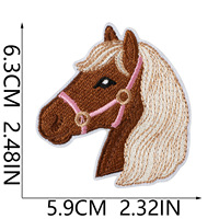 Patch brodé thermocollant en polyester style western rétro, motifs Cowgirl, Howdy, Cactus, pour vestes et bottes de cowboy