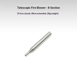 Herramientas de Fuelle de Fuego Retráctiles Telescópicas de Acero Inoxidable de Alta Calidad, Impermeables, de Bolsillo, de 3mm de Grosor, Ligeras para Camping - Product Image 3