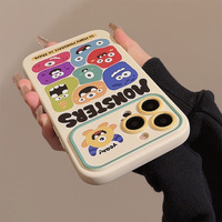 Funda Protectora para Teléfono Móvil de TPU con Dibujos Animados Creativos de Monstruos Alienígenas para iPhone 17 16 15 14 13 12 11 Pro Max