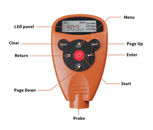 SKZ92 Dual Base <span class=keywords><strong>Coating</strong></span> Thick ness <span class=keywords><strong>Tester</strong></span> mit statistischer Funktion zur Qualitäts sicherung - Product Image 3