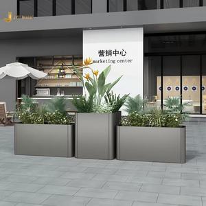 EX1044 Durable Large Stainless Steel Planter Box for Garden Hotel Entrance Plaza Decoration - Product Image 4
