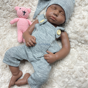 Poupée Nouveau-Né Garçon Câline LouLou 50cm Corps Entier en Silicone Plein Bebe <span class=keywords><strong>Reborn</strong></span> Réaliste Non Peinte Pouvant Aller dans le Bain - Product Image 4