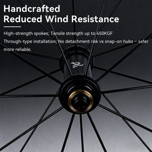 Set di Ruote per <span class=keywords><strong>Bici</strong></span> da Strada 700C di Alta Qualità in Lega di Alluminio 30mm, Mozzo a Cricchetto 36T, Freno a V, 20/24 Fori, Pneumatico Clincher - Product Image 2