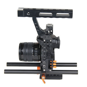 เคสกล้อง Yelangu รุ่น C5 สำหรับ GH4 A7 DSLR ทำจากอลูมิเนียมอัลลอยด์ แขนปรับได้ พร้อมชุดติดตั้ง Follow Focus และอุปกรณ์กันสั่น - Product Image 5