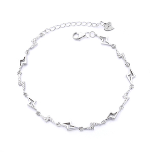 Bracelet en bambou en argent sterling 925 Vent froid Simple Lumière Luxe <span class=keywords><strong>Nice</strong></span> Design Sense - Product Image 5