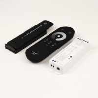 Controlador LED RGB de 6A4/Canal, DC12V/24V, Control Remoto Táctil RF, Atenuación Suave, Modos de Cambio de Color, Control Inalámbrico de Larga Distancia