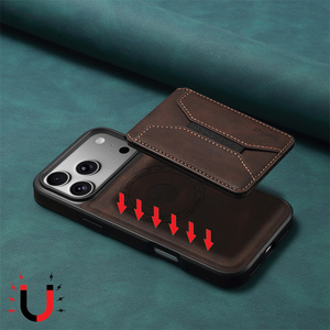 Custodia <span class=keywords><strong>Portafoglio</strong></span> Magnetica in Pelle Artificiale Anti-impronta per <span class=keywords><strong>iPhone</strong></span> 12 <span class=keywords><strong>13</strong></span> 14 15 16 17 Pro Max - Product Image 5