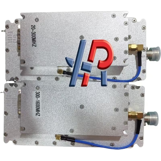 100W 300-1500mhz Ultra Wideband Broadband RF Power Amplifier with DDS Source & LORA Digital Module Signal Amplifier Module