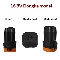 Batterie au lithium à quatre cellules 16,8 V, marque Dongke, fabriquée en Chine, pour perceuses électriques, petits outils électriques, clés à cliquet