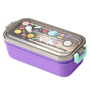 <span class=keywords><strong>C71</strong></span> Contenitore per Pranzo Portatile per Bambini, Carino Design a Cartoni Animati, in Acciaio Inox 304, Isolato Termicamente, Adatto al Microonde - Product Image 6
