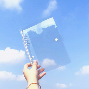 Nouveauté 2020 — dossier <span class=keywords><strong>de</strong></span> pochettes transparentes en plastique, classeur, avec 6 anneaux et fermeture éclair, en plastique, pour dossiers A4 A5 A6 A7, vente en gros - Product Image 4