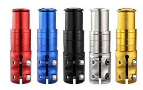 Nuovo manubrio della bici forcella stelo Riser Extender testa a testa nero adatt