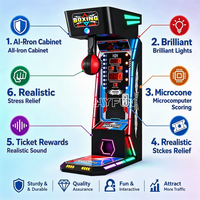 Mini machine de boxe pour enfants avec récompense en capsule, jeu d'arcade à monnayeur