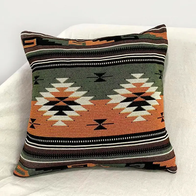 Pronto per la spedizione fodera per cuscino vintage Amyhouse aztec fodera per cuscino in tessuto