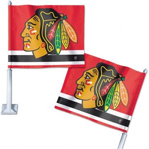 Drapeau de voiture double face 12x18 avec matériau en polyester personnalisable, bannières en soie et logo à motifs pour voitures - Product Image 2