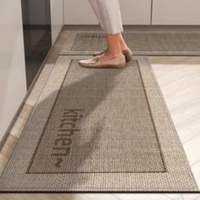 Natürlicher Flachs-Leinen-Teppich mit Textur, Superabsorbierend, Rutschfest, Schnelltrocknend, Wasserdicht, Fell-Optik, Geometrisches Muster, Bedruckt, Wohndekoration