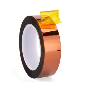 Cinta de Protección de Alta Temperatura Resistente al Fuego, Material de Aislamiento Marrón, Cinta Dorada para Protección de Soldadura y Galvanoplastia, PE - Product Image 3