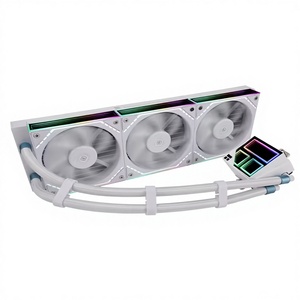 Enfriador de CPU FROZEN 360 WHITE, Dos Ventiladores ARGB de 12 cm y 4 Pines, Radiador Silencioso con Refrigeración por Agua Integrada para CPU FROZEN 360 WHITE - Product Image 4