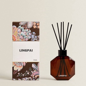 Tùy Chỉnh Sang Trọng 100Ml 150Ml <span class=keywords><strong>200Ml</strong></span> Tinh Dầu Hương Liệu Hương Thơm Khuếch Tán Chai Rỗng Hổ Phách Thủy Tinh <span class=keywords><strong>Reed</strong></span> Nước Hoa Khuếch Tán Chai - Product Image 2