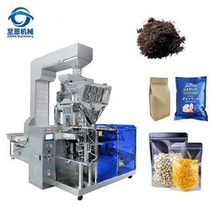 Machine à emballer de poche à fermeture éclair préfabriquée, automatique, fruits secs, noix, sucre granulé, graines de riz haricot Doypack