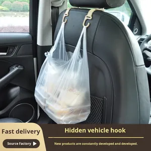 Modern Plastic Chair Back Headrest Enhanced Load-Bearing Capacity Retractable Hidden Lightweight <b>Hook</b> <b>Car</b> Storage <b>Hook</b> - Product Image 2