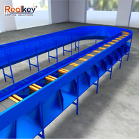 Solution de tri de colis Bomb Bay Sorter, fonctionnement silencieux, emplacement compact, pour les centres de distribution de commerce électronique de petite et moyenne taille
