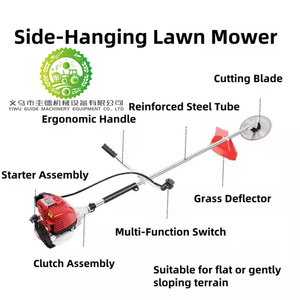 Handheld 4-Stroke Petrol 58CC Backpack Garden Mower with Side Loading Gearbox <b>Gear</b> Bearing for Farm Lawn Whacking - Product Image 2