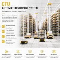 Sistema de Automatización de Almacenes Inteligentes ASRS, Solución de Almacenamiento Automatizado de Alta Densidad con Grúa Apiladora, Carro Transportador y WMS