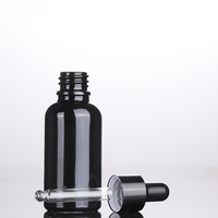 Noir brut 5ml 10ml 15ml 20ml 30ml 50ml 100ml Bouteille en verre avec pompe de pulvérisation en verre à brume fine/flacon compte-gouttes/bouchon inviolable