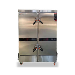 ホテルやレストランのためのダブルドアステンレス钢ガス炊飯器とシーフードスチーマーキャビネット - Product Image 6