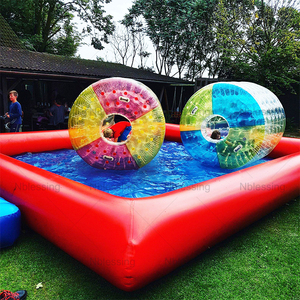 Pelota Inflable Azul Divertida para Caminar sobre el Agua, Rodillo de TPU con Piscina B-05, Pelota Inflable Azul Divertida para Exteriores - Product Image 5
