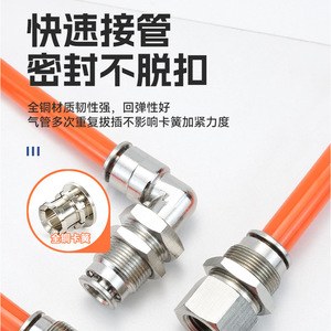 Conector Neumático Rápido Zoni PM6 de Cobre Niquelado para Manguera de Aire de Alta Presión para Uso Industrial - Product Image 4