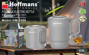 Hoffmans HM-2560 3-in-1 Foldable <b>Kettle</b> 0.8L 600W Portable Travel Pot Cup for Business Dormitory Africa Market Versatility on th - Product Image 5