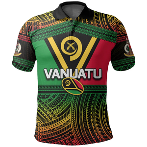 เสื้อโปโลวานูอาตูของผู้ชายเสื้อยืดโปโลส่วนตัวเสื้อโปโลวานูอาตู - Product Image 5