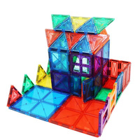 Juego de 60 Piezas de Bloques Magnéticos Educativos para Niños, STEM Creativo, DIY, Formas 3D, Bloques de Construcción Magnéticos