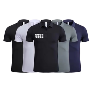 Chemise de rue tendance pour homme personnalisée. Tricoté 100% coton. Logo personnalisé vierge et solide. Séchage rapide. Manches courtes. Nouveau - Product Image 1