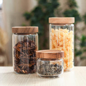 ขวดแก้วเก็บของขนาดเล็ก เส้นผ่านศูนย์กลาง 6 ซม. สำหรับใส่ชา เมล็ดกาแฟ ขวดปิดผนึกสำหรับเก็บเครื่องปรุงและธัญพืชในครัว - Product Image 2