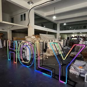 ป้ายไฟ LED RGB ดิจิตอลแบบเปลี่ยนตัวอักษรได้ สำหรับงานแต่งงาน วันเกิด งานองค์กร ติดตั้งง่าย ตกแต่งงานปาร์ตี้ - Product Image 6