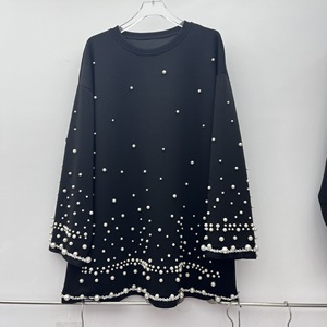 GX-nuovo abito da donna a <span class=keywords><strong>maniche</strong></span> <span class=keywords><strong>lunghe</strong></span>, resistente con finiture in perle e diamanti scintillanti. - Product Image 3