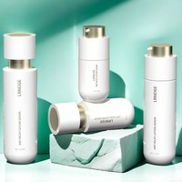 Vente en gros de flacons en verre ronds de 40 ml, 1000 ml, 120 ml pour lotion cosmétique, sérum et pots en verre de 30 g, 50 g avec pompe à visser